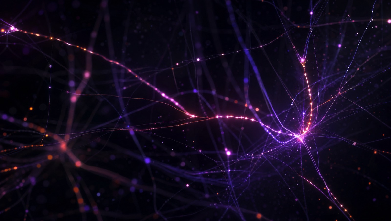 Luminous traffic moving along filaments of a dark network · Quantum Ventura, makers of CyberNeuro-RT (CNRT) · CNRT Vanguard autonomous penetration testing · CNRT CodeLens AI source code vulnerability scanning · agentic AI cybersecurity platform