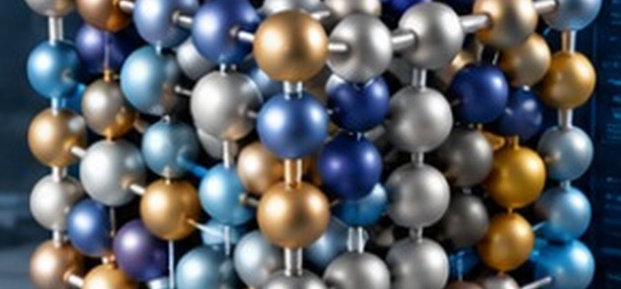 A model of a high-entropy alloy crystal lattice, spheres of several metals bonded in a cubic arrangement · Quantum Ventura, makers of CyberNeuro-RT (CNRT) · deep-tech R&D for the Department of Defense and Department of Energy · neuromorphic computing and BrainChip Akida · Quantum Ventura cybersecurity products
